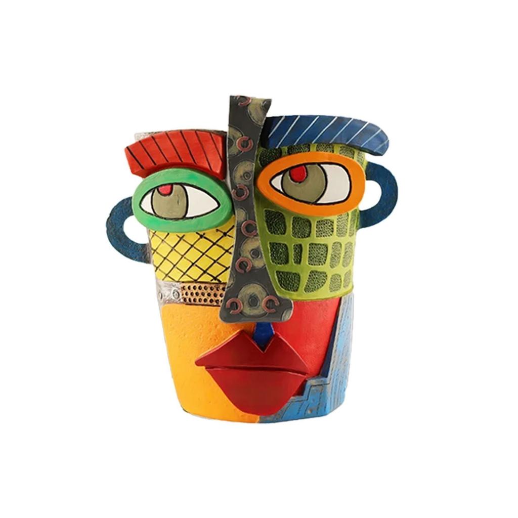 Outdoor Courtyard Crafts Funny Flower Pot Ornaments Green Plant Balcony Large Diameter Creative Resin Flower Pot