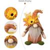 Stylish Thanksgiving Theme Standing Doll Unique Fall Season Bendable Hat Gnome Figure Table Ornament for Thanksgiving