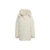 Originals Solid Color Zipper Hooded Cotton Jacket Women Jacket White HK5249