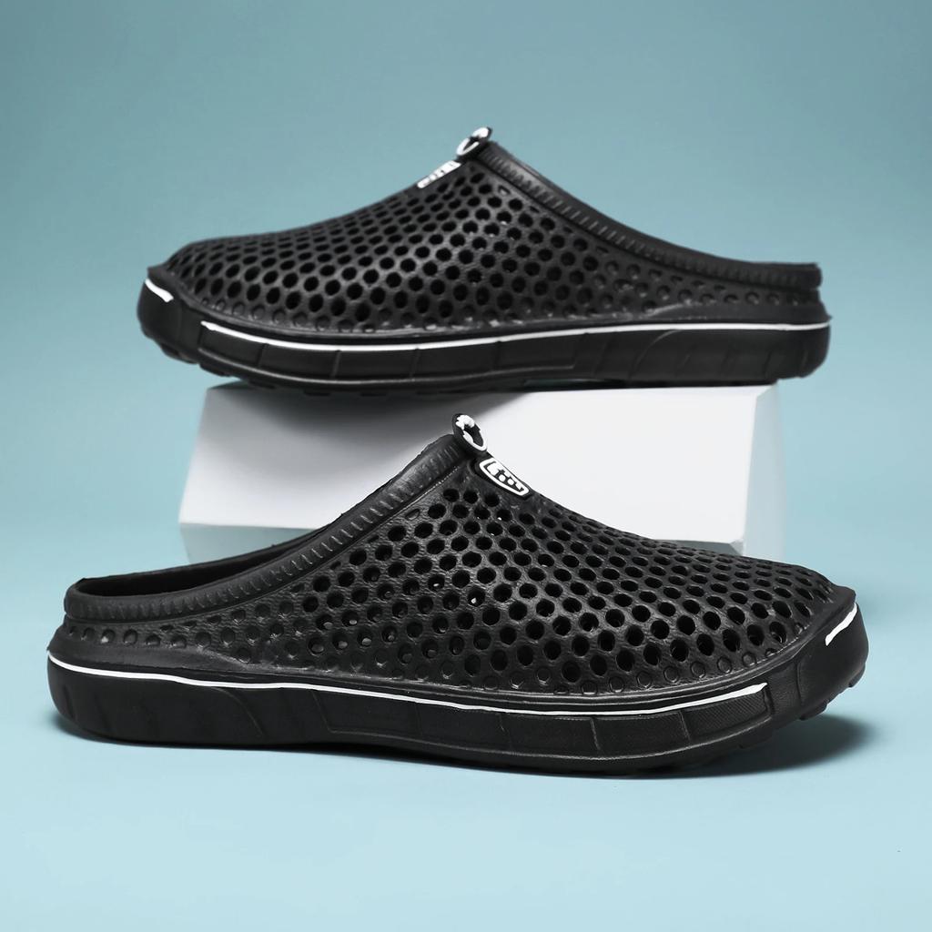 Мужская обувь 2025 года, пляжные тапочки, унисекс, повседневные женские пляжные сандалии, шлепанцы, нескользящие, размер 36-45, мужские тапочки