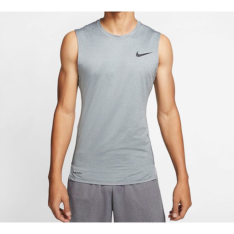 Nike Профессиональный компрессионный топ без рукавов для мужчин, дымчато-серый BV5601-085