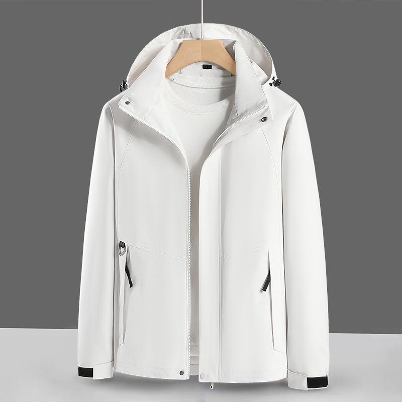 Outdoor Men's New Spring and Autumn Men's and Women's Casual Hooded Windbreakers Couple's Mountaineering Jackets Sports Trend