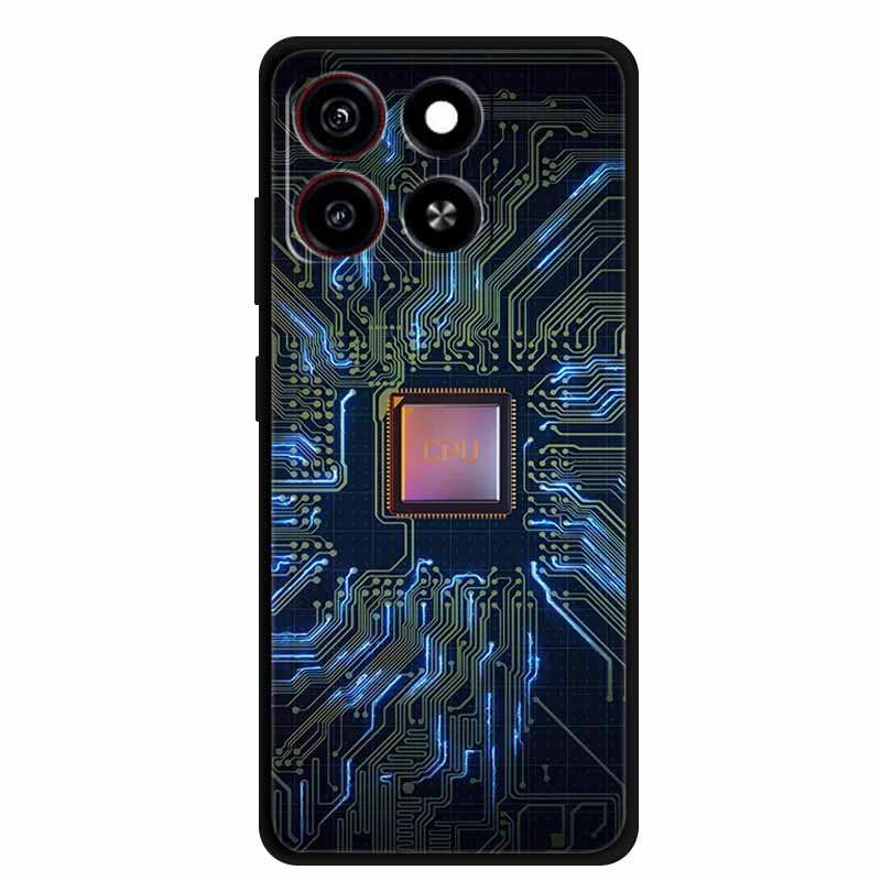 For ZTE Blade A35 A55 Case Phone Cover Shockproof TPU Soft Silicone Fundas Painted For ZTE Blade A35 Z2453 Global Bumper Shell