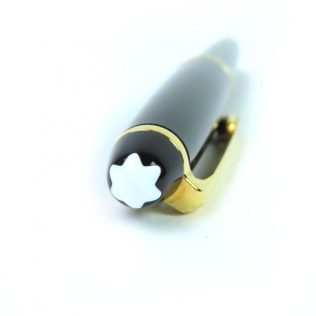 Очень хорошая перьевая ручка MONTBLANC Meisterstück Classic белая звезда Черное золото 14К Б/У