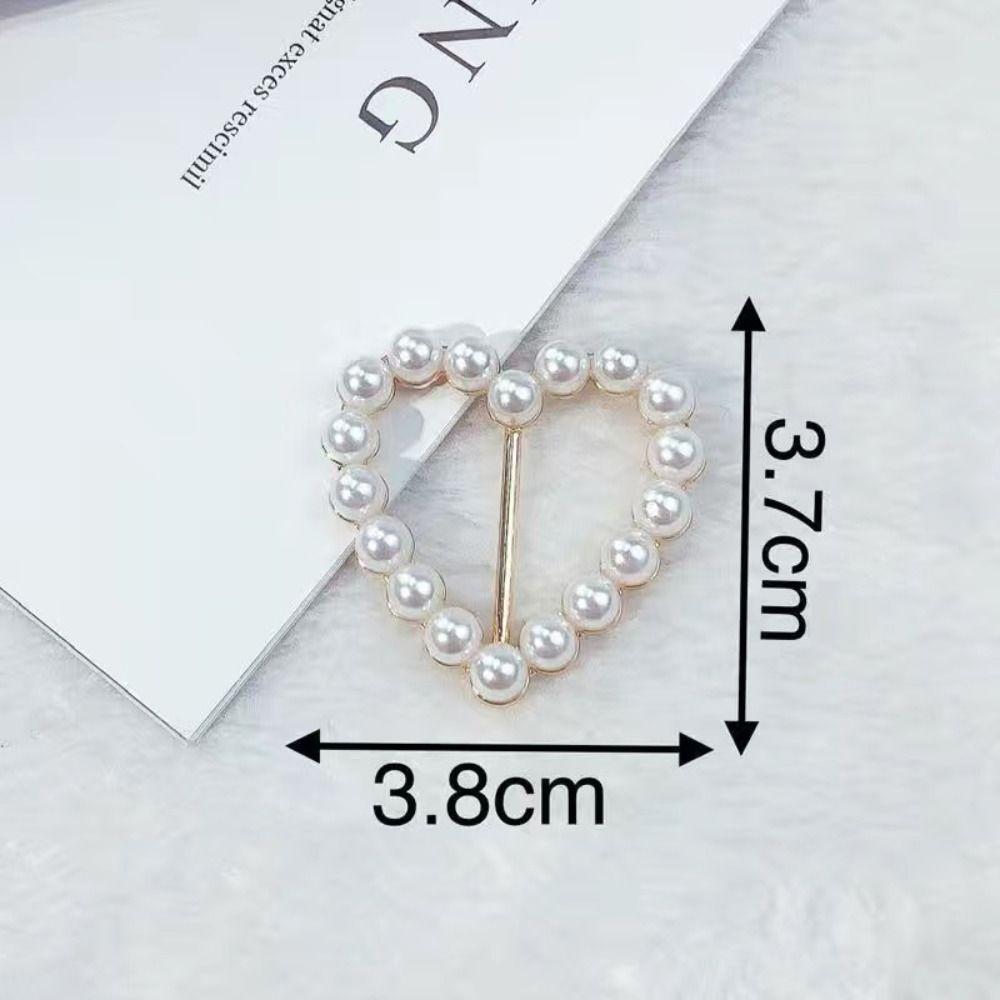 Clothes Hem Clothes Corner Buckle Pearl Shirt Corner Buttons Creative Silk Scarf Buckle