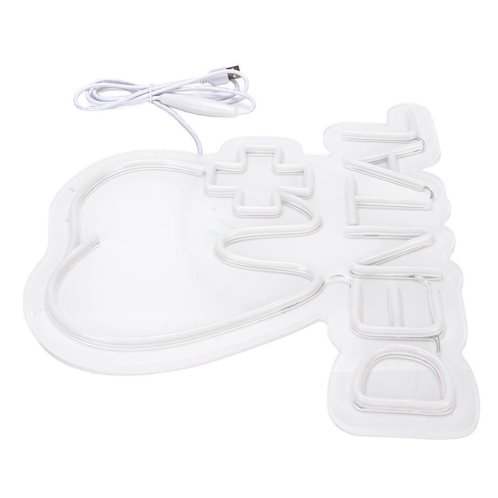 Светодиодная неоновая вывеска с регулируемой яркостью, акриловая панель, светодиодный декор для тематической вечеринки, питание от USB