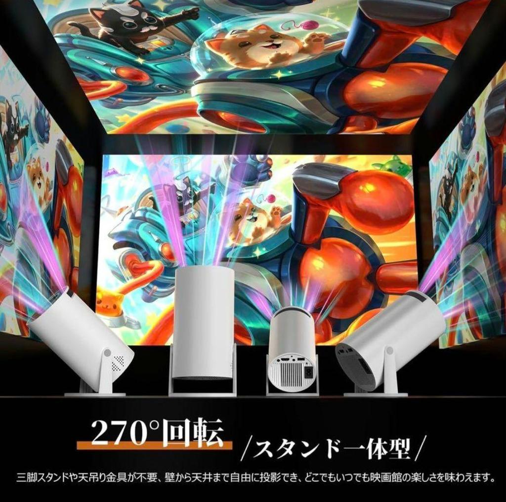 [USED] Projector for home use 2025 18000LM 270° rotation 4k compatible