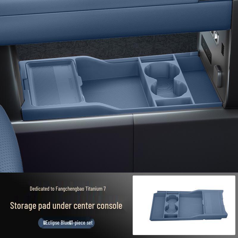 Совместимо с силиконовым контейнером/органайзером/футляром для очков под Formula Leopard Titanium 7 (Модель 25) Центральная консоль.