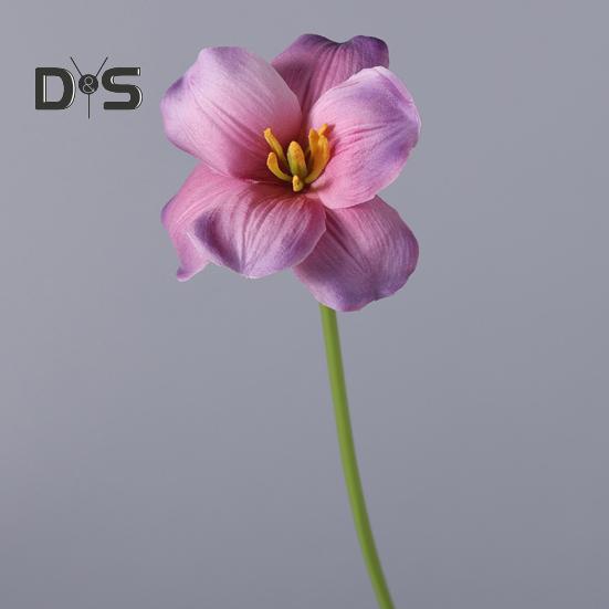 Букет из искусственных тюльпанов Реалистичные лепестки из искусственной кожи с эффектом увядания, гибкие стебли, не требующие ухода, поддельные тюльпаны для домашнего декора