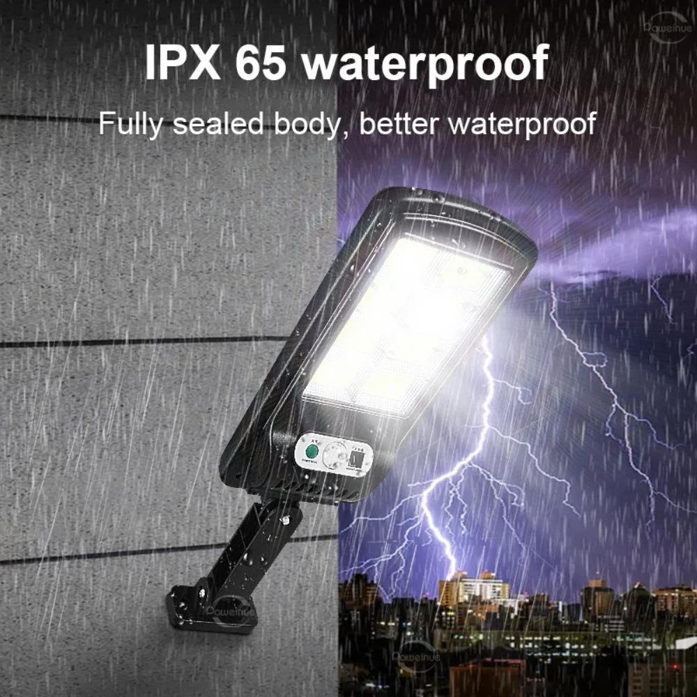 Мощный светодиодный солнечный свет, уличный датчик движения, водонепроницаемый солнечный свет для наружного использования, супер яркий настенный светильник на 3 режима