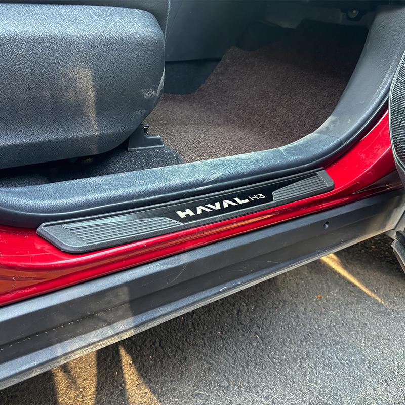 Для Haval H3 2024 Автоаксессуары Накладки на пороги Защитная накладка на педаль Декоративная накладка на порог Автомобильный порог Наклейки для наружного декора