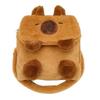 Plush Capybara Backpack Cute Cartoon Animal Stuffed Dolls Shoulder Bag for Students Teens School Bag Crossbody Handbag