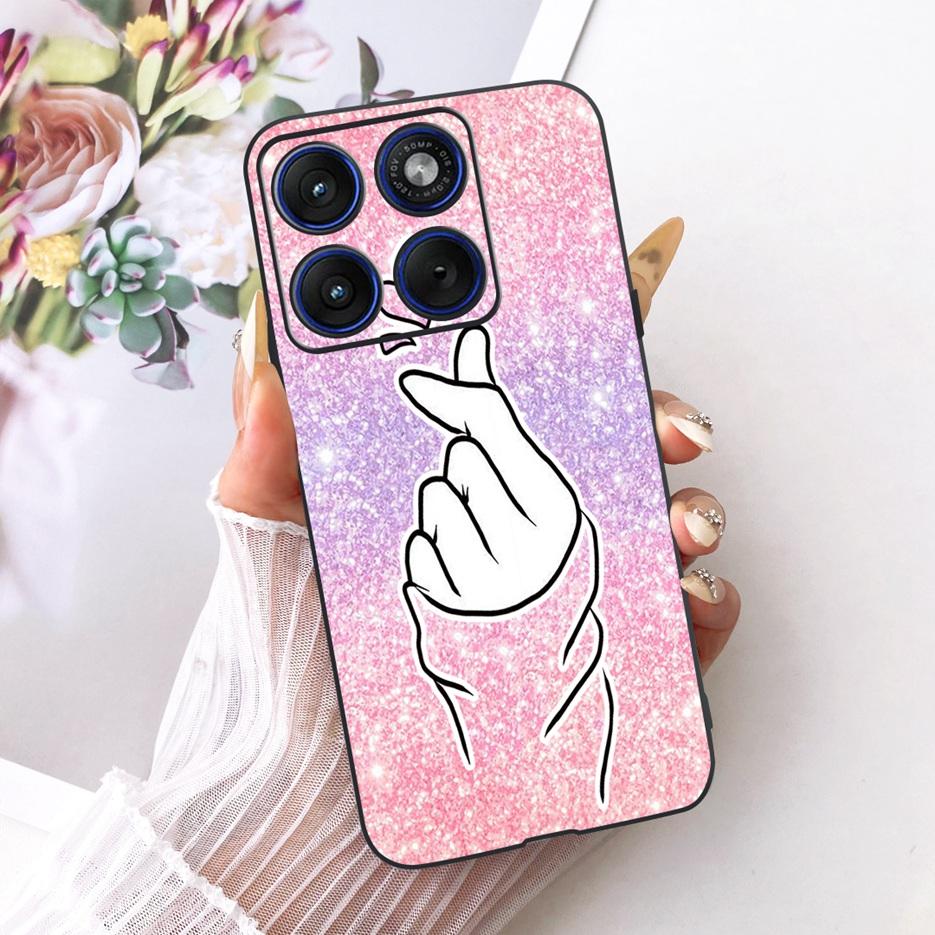 For Motorola Edge 70 Case XT2601-2 Cute Cat Peacock Painted Cover Soft Silicone Case For Motorola Edge 70 Fusion Edge70 5G Shell