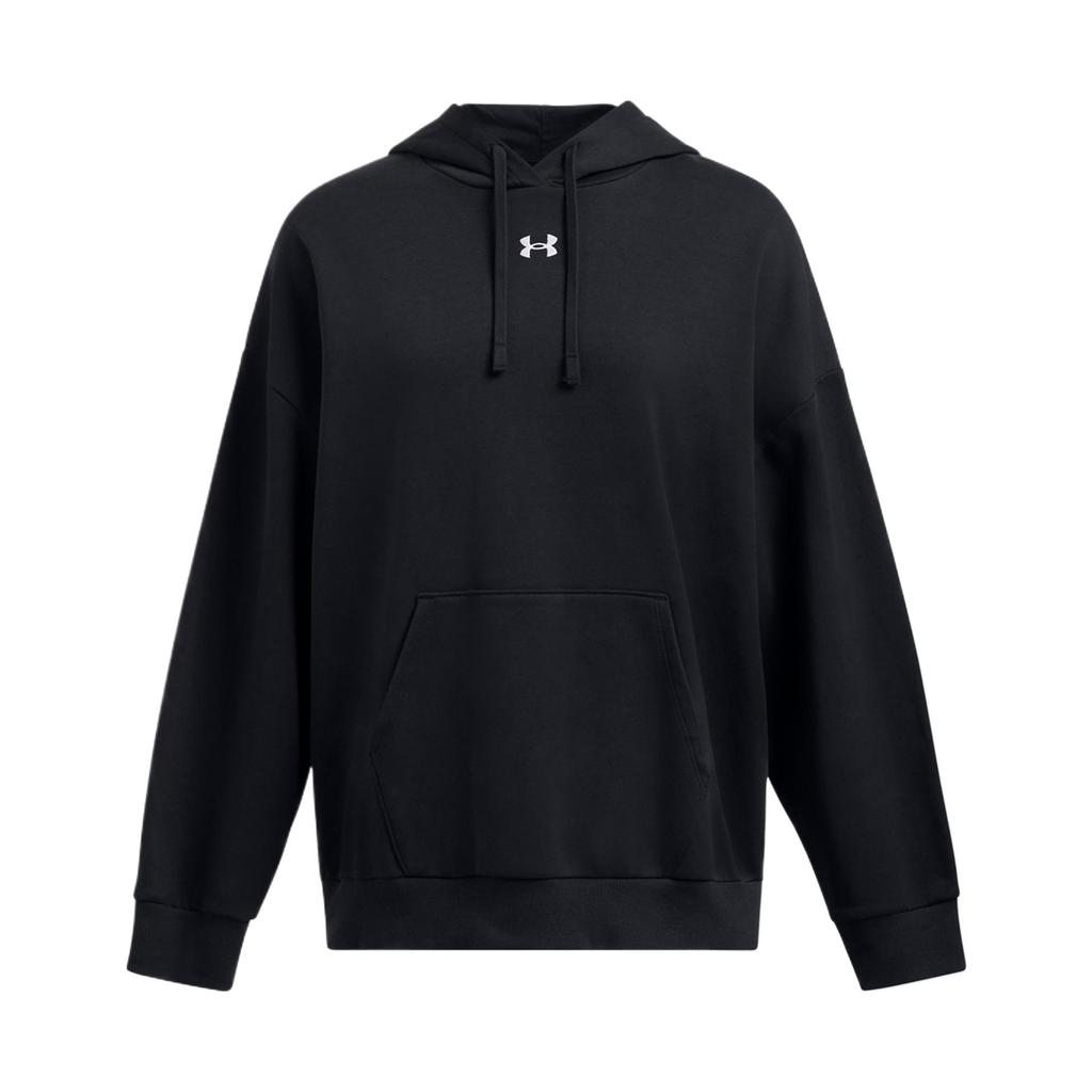 Under Armour Comfortable Soft Fashionable Solid Color Versatile Hoodie Women Hoodies Black 1386464-001