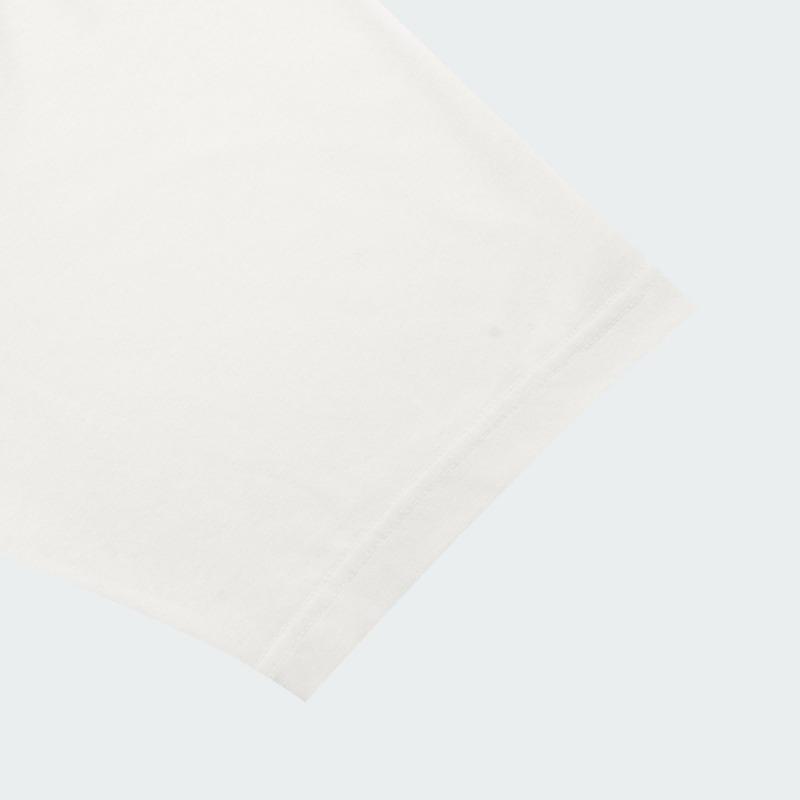 adidas × Мужская/Женская футболка Les Mills с принтом в виде букв, с круглым вырезом, свободного кроя, с коротким рукавом, цвет Облачно-белый KF8844