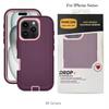 360 Heavy Duty Rugged Armor Otter Defender Box Case for Iphone 16Pro Max Plus 15 14 13 12 16e Shockproof Cover Belt Clip