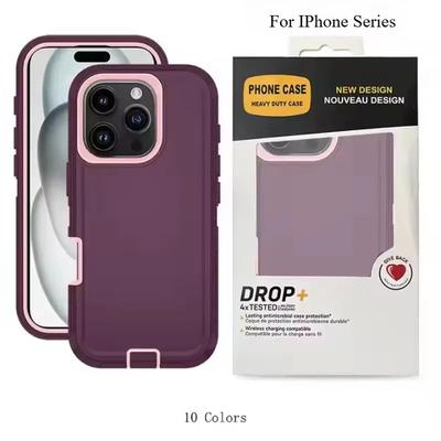360 Heavy Duty Rugged Armor Otter Defender Box Case для iPhone 16Pro Max Plus 15 14 13 12 16e Противоударный чехол с зажимом для ремня