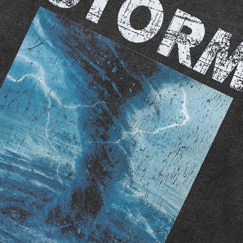 Уличная футболка унисекс с графикой Storm, черная хлопковая футболка, топы унисекс, футболки, летняя футболка с короткими рукавами