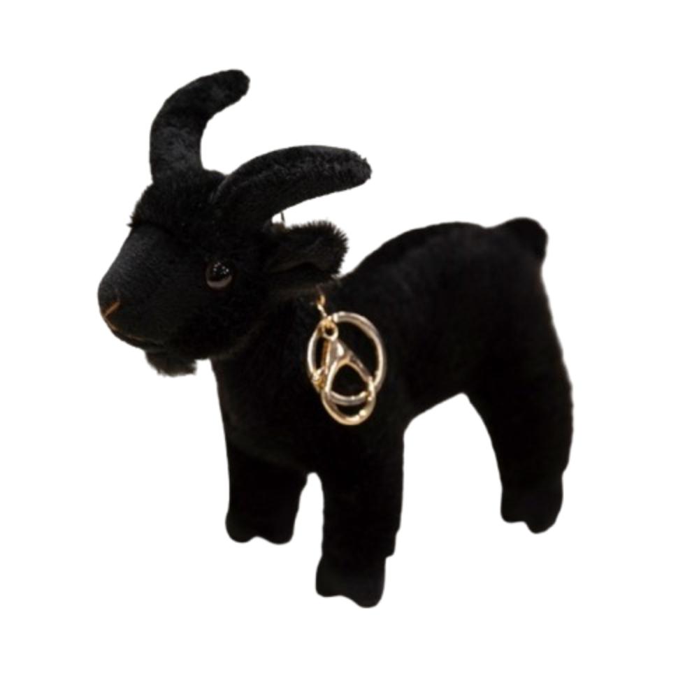 Милый Мини Реалистичный Подвеска Коза Мягкая Набивная Коза Плюшевая Кукла Крутой Брелок