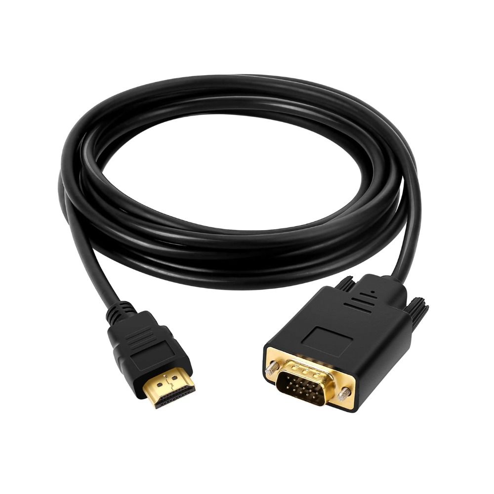 Видеоразъем 1080P Выход дисплея HDMI-совместимый преобразователь VGA Шнур адаптера AV «папа-папа»