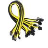 10Pcs 60Cm Quality 6Pin To 8Pin (6+2Pin) Pci-E Cable 18Awg Mining