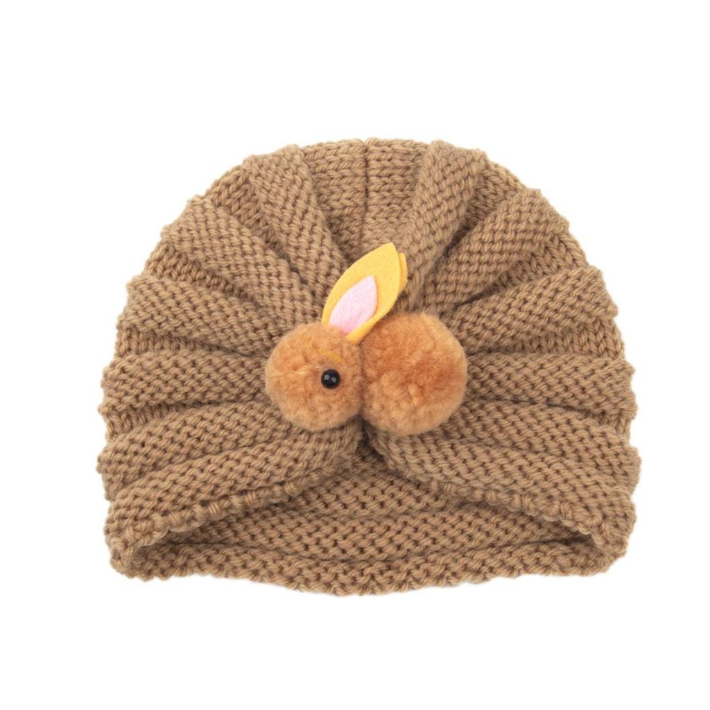 Cold Weather Accessory Children Cute Rabbit Cap Children Knitted Hats Crochet Kids Winter Beanies