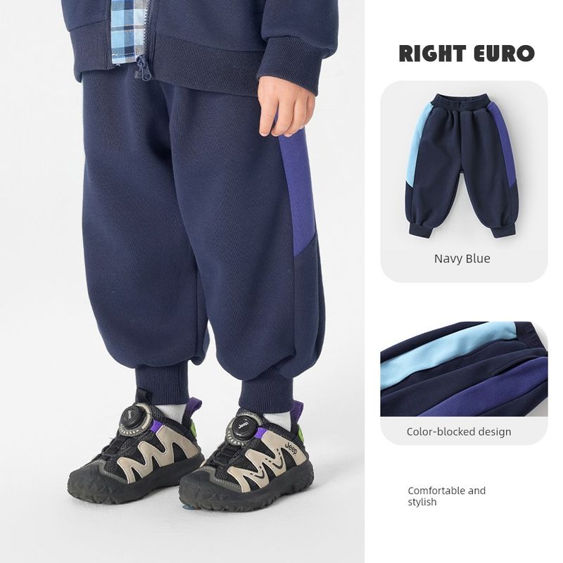 Спортивные брюки для мальчиков, штаны для тренировок, весенняя одежда, новый стиль 2026, повседневная детская одежда для весны и осени, модная и стильная для детей