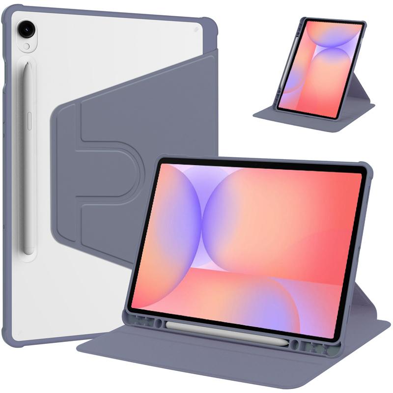 Чехол Funda для Samsung Galaxy Tab S10 Lite с держателем для стилуса, 360 градусов вращения, прозрачный твердый акриловый чехол для планшета Galaxy Tab S10 Lite