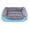 Rectangle Fluffy Dog Bed Washable Plush Pet Bed with Bolster Neck Support Comfy Warm Puppy Bed for Indoor Cats Small Medium Dogs
