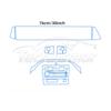 TPU Protective Film for Nissan Armada Patrol 2025-2026 Interior Panel Anti-Scratch Transparent Sticker
