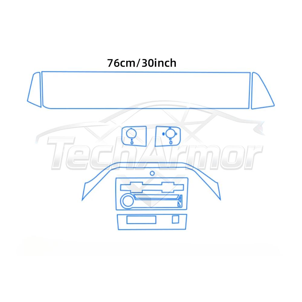 TPU Protective Film for Nissan Armada Patrol 2025-2026 Interior Panel Anti-Scratch Transparent Sticker