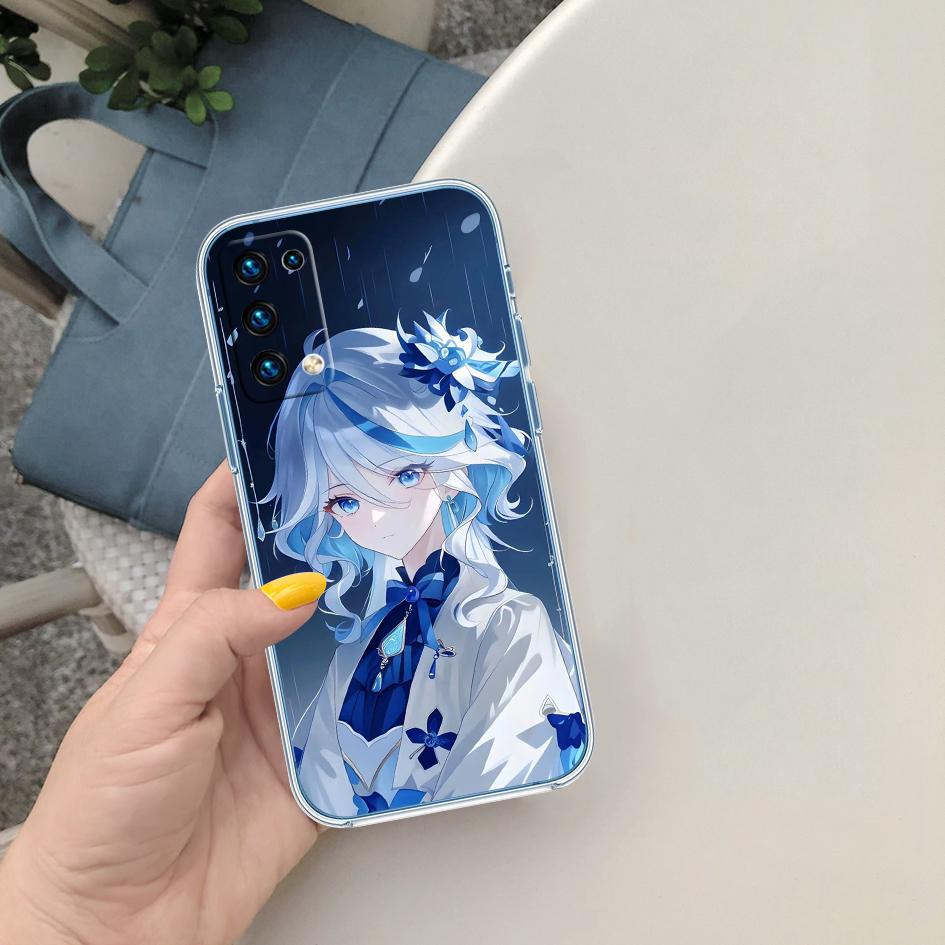 LO48 Genshin Impact Фурина Этер Чехол для LG K22 K30 K40 K40S K41 K42 K50 K50S K51 K51S K52 K61 K62 K71 K92 Q60 Q61 V40 V50 V60