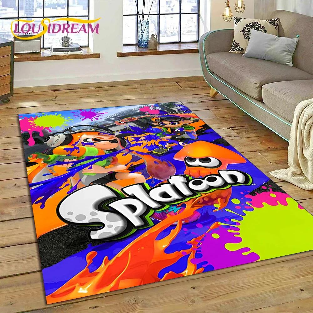 Splatoon3 PC Gamer мультфильм игровой ковер для спальни гостиной домашний диван украшение, детская игра большой декор напольный коврик подарок