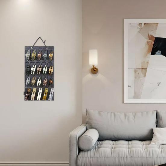 Практичный большой вместительный дисплей, фетровый большой органайзер для заколок для волос, хранение ювелирных изделий, принадлежности для спальни, большой органайзер для заколок для волос