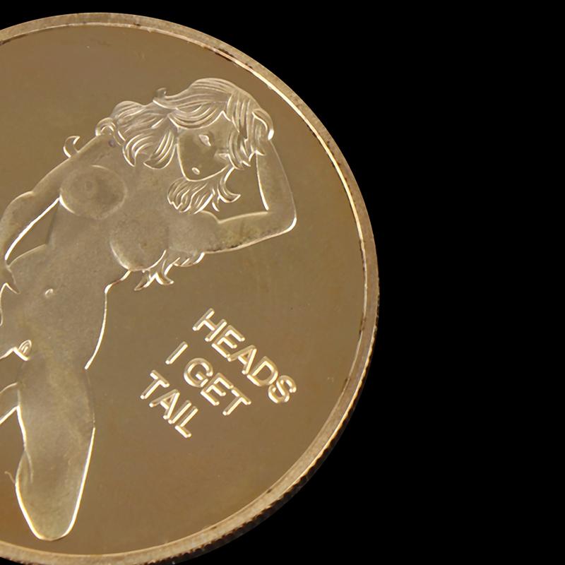 Двусторонняя сексуальная женская монета для взрослых, памятные монеты для счастливой девушки