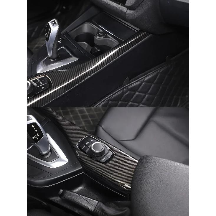 For BMW 1 2 Series F20 F21 F22 F23 116I 2012-18 ABS Carbon Fiber Car Multimedia Button Panel Trim Cover Interior Car Accessories