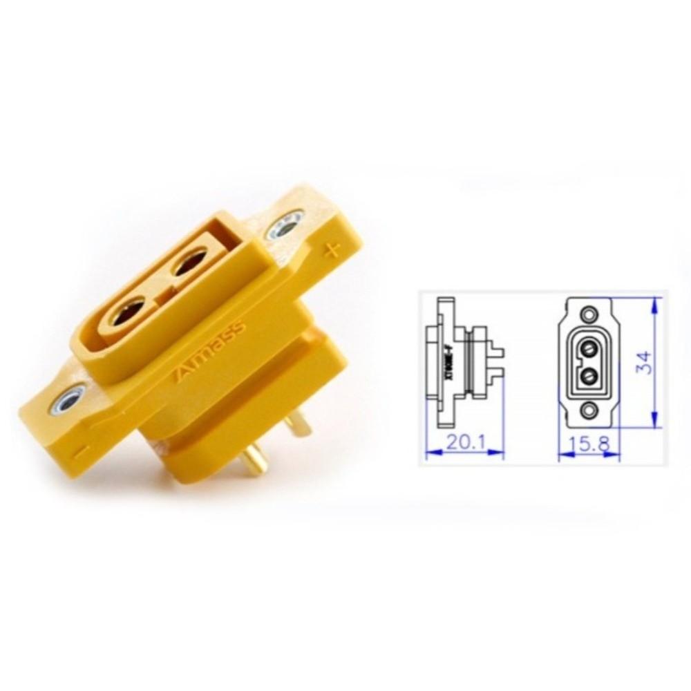 5pcs 3.5mm/4mm XT90NE-F Connector DC500V Amass Connector New Battery Connector  RC Accessories