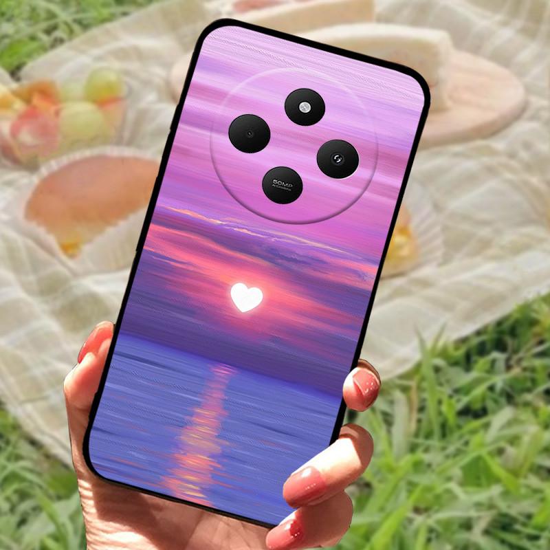 Чехол для Xiaomi POCO C75 4G Redmi 14R 5G Redmi A3 Pro 4G Redmi A4 5G Чехлы Мягкий Бампер Ударопрочный Защитный Чехол Черная Сумка для Телефона