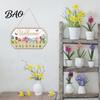 Outdoor Welcome Sign Wooden Door for Front Door, Waterproof Hanging Sign, Hanger Decoration Home Farmhouse Garden Yard Porch