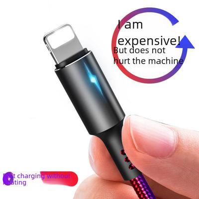 Совместимый плетеный кабель Apple Lightning для iPhone XS/8/11/12 Pro Max — быстрая зарядка, креативный дизайн.