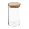 Glass and Wood Storage Jars with Airtight Lid Atmosphera - Airtight Jar 1 Liter