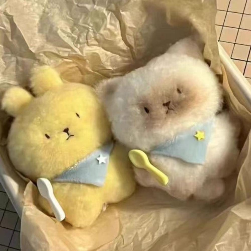 КАВАЙНЫЙ Мультяшный Сиамский Кот Кролик Плюшевая Игрушка Мягкая Набивная Кукла Подарки Подвеска для Машины Детская Подвеска для Ключей Украшение для Подвешивания День Рождения Игрушка для Сумки