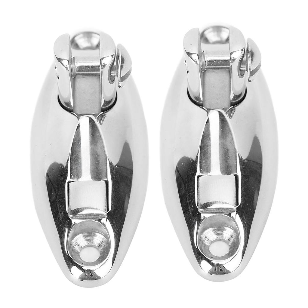 2PCS Top Deck Hinge Swivel Mount 316 Stainless Steel 90 degrees  Boat Top Fitting Hardware for Yachts Speedboats