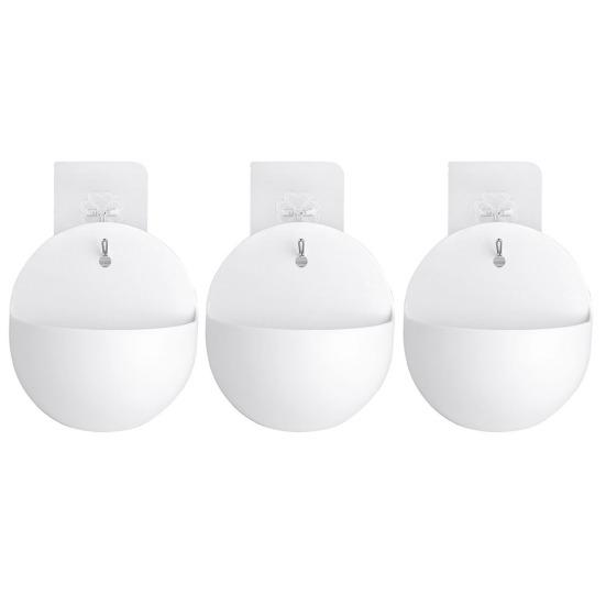 3шт настенный горшок для растений пластиковый цветочный горшок корзина кашпо домашний декор сада