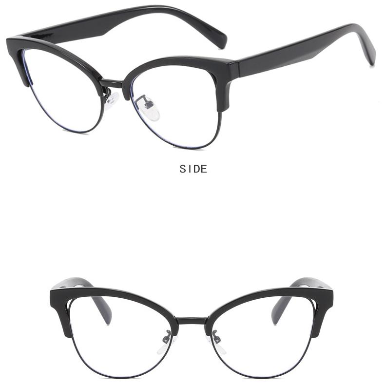 Женские очки с защитой от синего света, модные индивидуальные очки в стиле ретро, ​​простые очки без оправы, мужские студенческие деловые очки для поездок на работу
