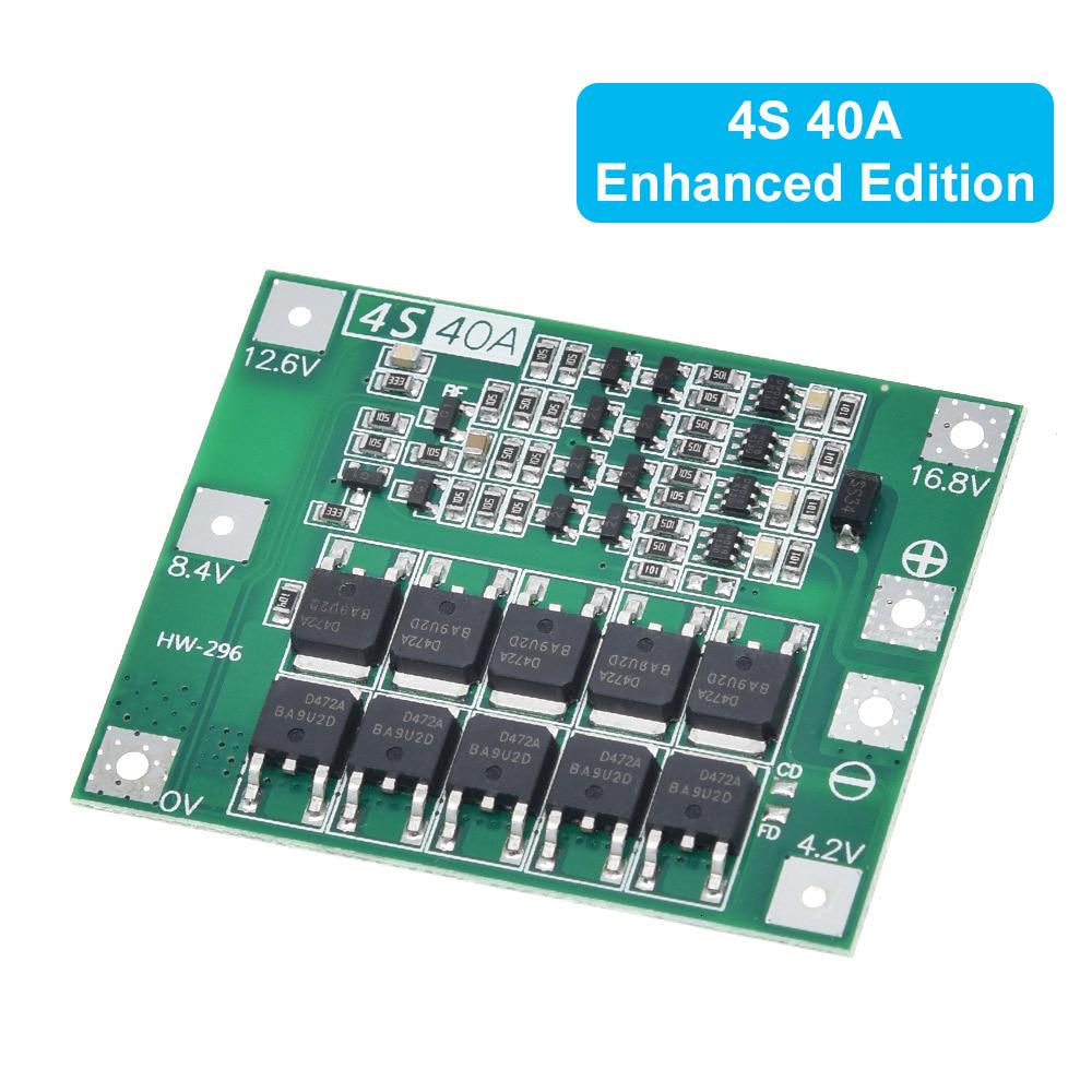 3S / 4S 40A 60A литий-ионная литиевая батарея зарядное устройство плата защиты 18650 BMS для дрели 11,1 в 12,6 в / 14,8 в 16,8 в усиление / баланс