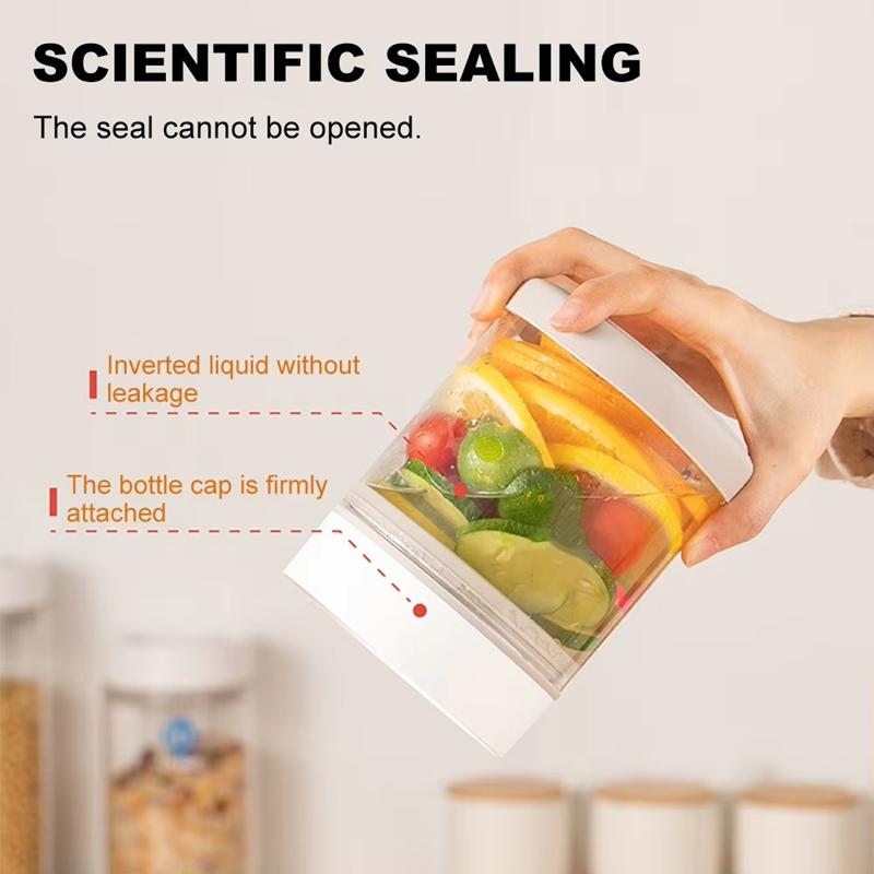 Хорошая-Умная Вакуумная Стеклянная Банка Для Хранения Продуктов - Многоразовый, Многоцелевой Контейнер Для Кофейных Зерен, Фруктов, Большой Вместимости