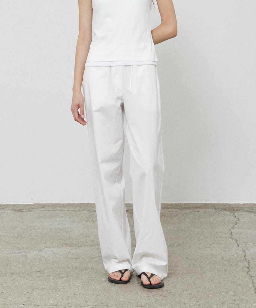 NOTIA Cotton Banding Pants - White