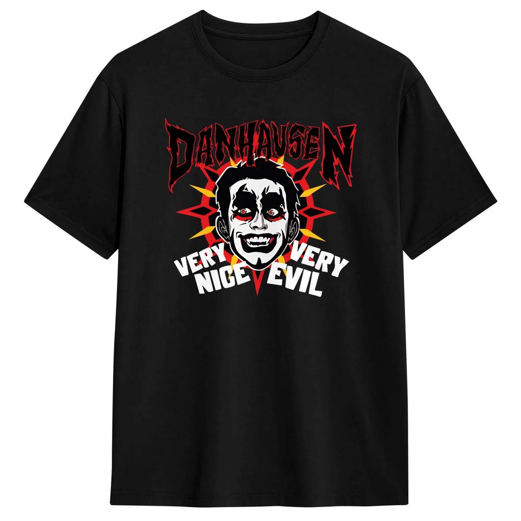 Very Nice Very Evil Danhausen Wrestling T-Shirts for Men Humorous Cotton Tees Crewneck Short Sleeve T Shirts Printing Clothes