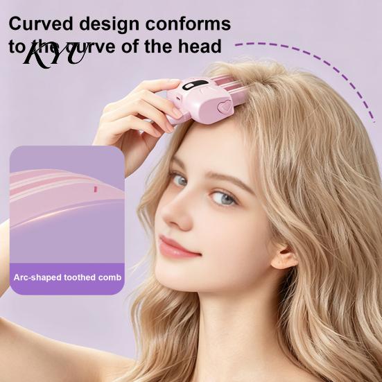 Wireless Hair Styling Tool Heated Root Lift Clip, LCD Display Volumizing Home Use Lifter 2 Temperature Adjustable Electric for Bangs, Flat Fine